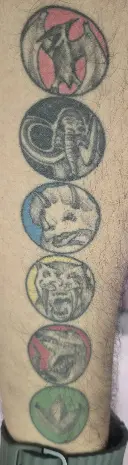 power ranger tattoo